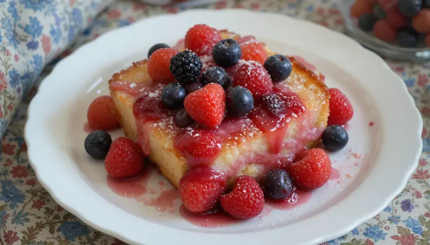 How To Make French Toast Casserole With Berries
