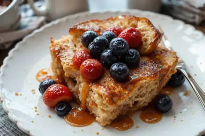 Vegan French Toast Casserole With Bread