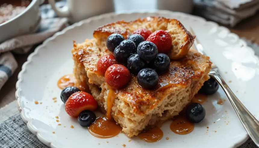 Vegan French Toast Casserole With Bread