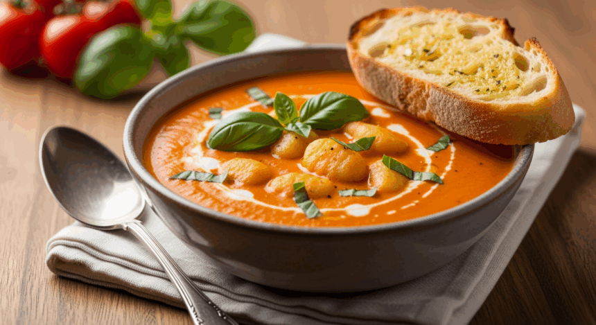 Easy Creamy Tomato Gnocchi Soup
