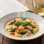 Italian Creamy Chicken Gnocchi Soup Recipe