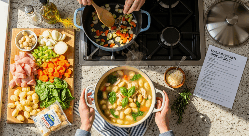 How To Make Italian Chicken Gnocchi Soup