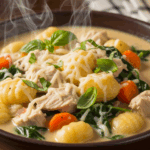 Chicken Gnocchi Soup With Cheese