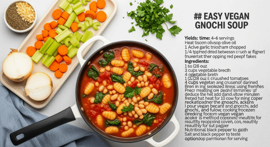 Easy Vegan Gnocchi Soup