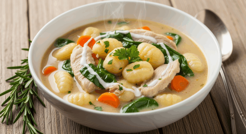 Creamy Chicken Gnocchi Soup Recipe