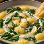 Creamy Spinach Gnocchi Soup