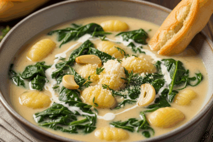 Creamy Spinach Gnocchi Soup
