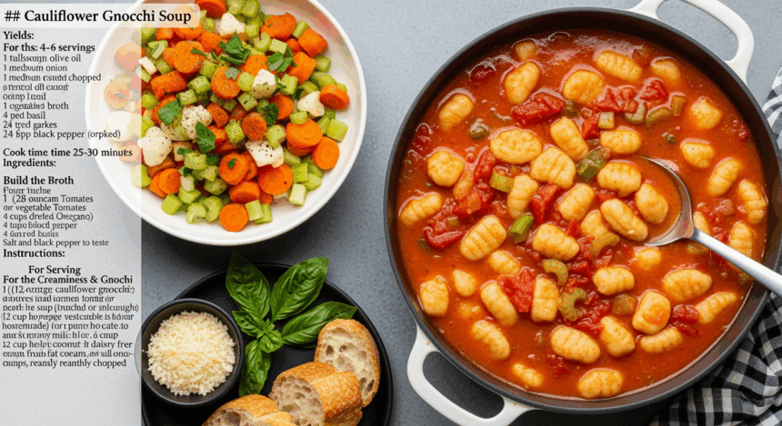 Cauliflower Gnocchi Soup Recipe