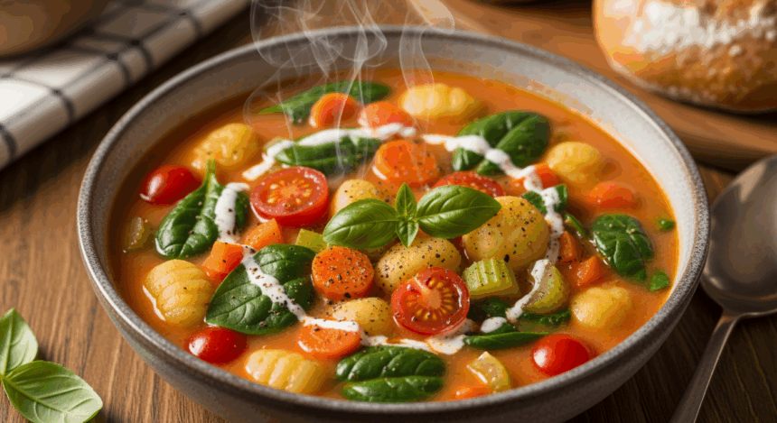 Meatless Gnocchi Soup
