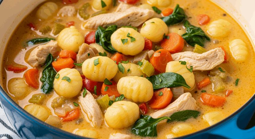 Chicken Gnocchi Soup No Cream