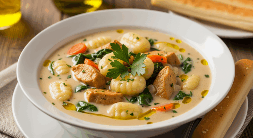 Olive Garden Chicken Gnocchi Soup Vegan