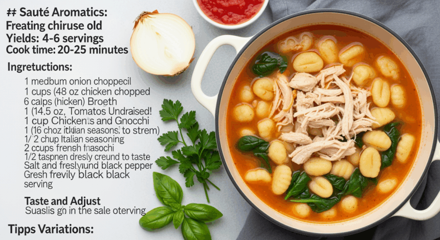 Simple Chicken Gnocchi Soup