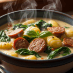 Creamy Sausage And Gnocchi Soup