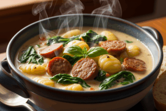 Creamy Sausage And Gnocchi Soup
