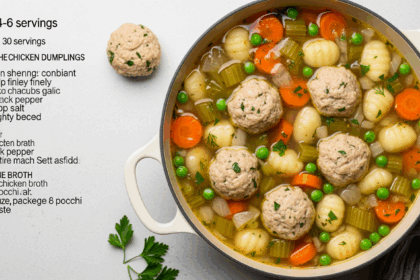 Chicken Dumpling Soup With Gnocchi