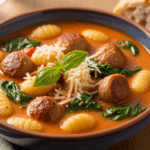 Chicken Sausage Gnocchi Soup