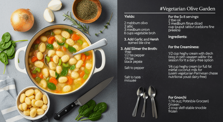 Vegetarian Olive Garden Gnocchi Soup