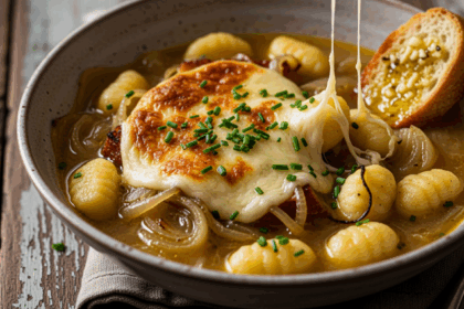 French Onion Gnocchi Soup Delish