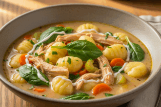 Vegan Chicken Gnocchi Soup