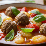 Gnocchi Meatball Soup