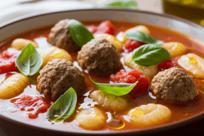 Gnocchi Meatball Soup