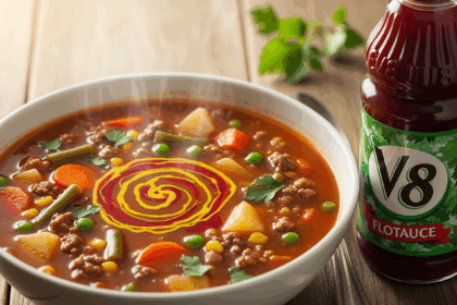 Hamburger Vegetable Soup With V8
