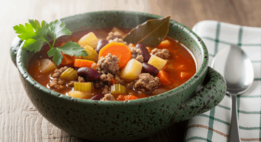 Hamburger Soup With Beans