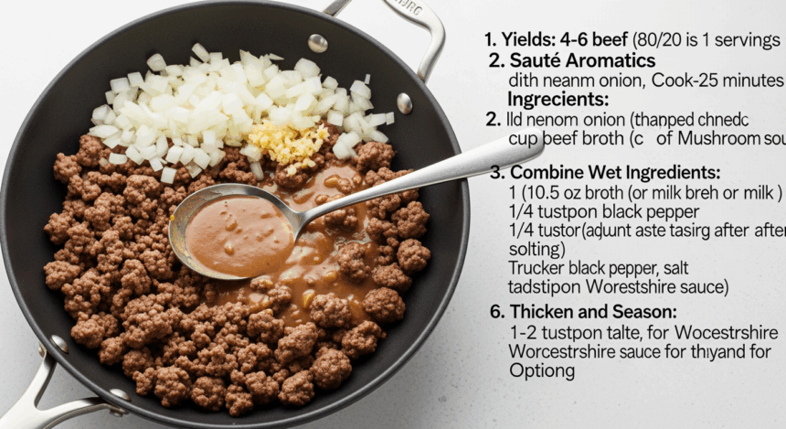 Hamburger Gravy With Cream Of Mushroom Soup