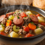 Hamburger And Sausage Soup