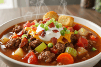 Bacon Hamburger Soup