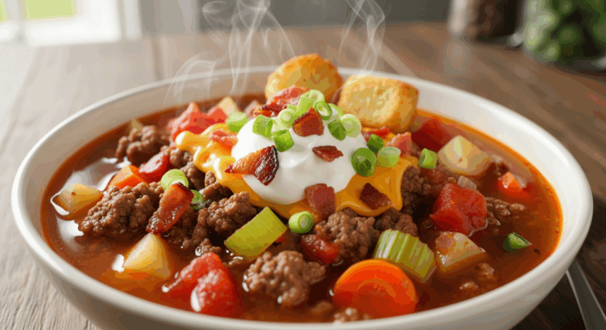 Bacon Hamburger Soup