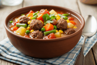 Hamburger Meat Vegetable Soup