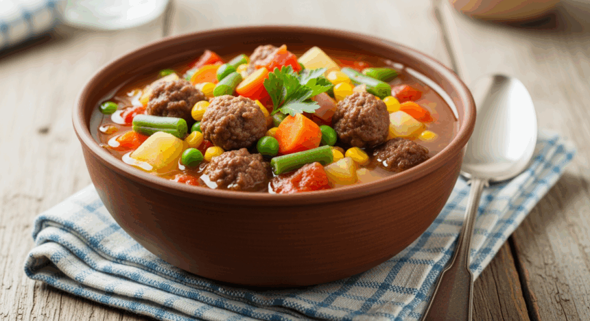 Hamburger Meat Vegetable Soup