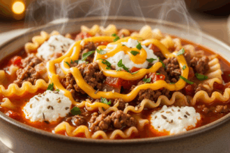Hamburger Helper Lasagna Soup