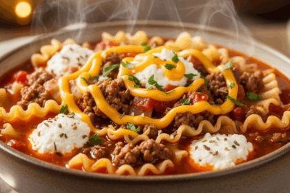 Hamburger Helper Lasagna Soup