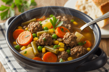 Crockpot Vegetable Soup With Hamburger