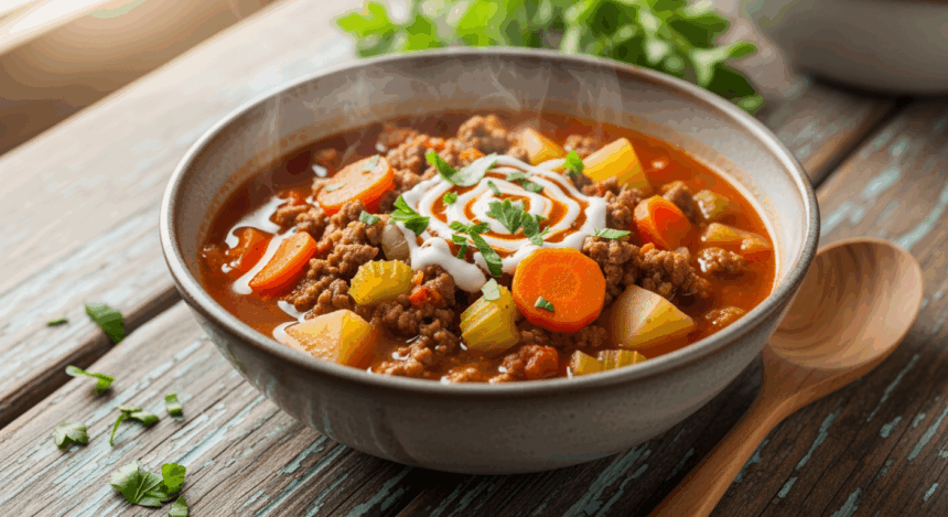 Whole 30 Hamburger Soup