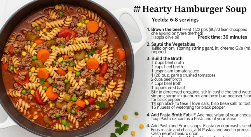 Hearty Hamburger Soup