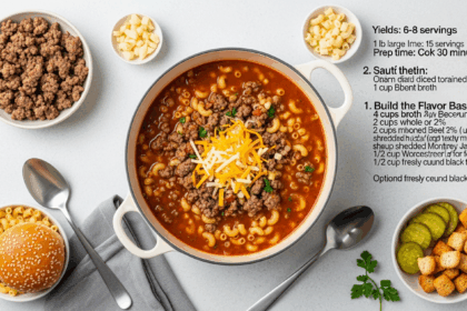 Cheese Hamburger Soup