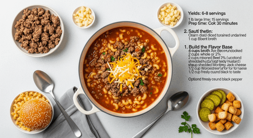 Cheese Hamburger Soup