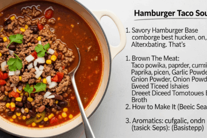 Hamburger Taco Soup