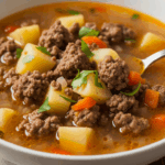 Cheesy Hamburger Soup
