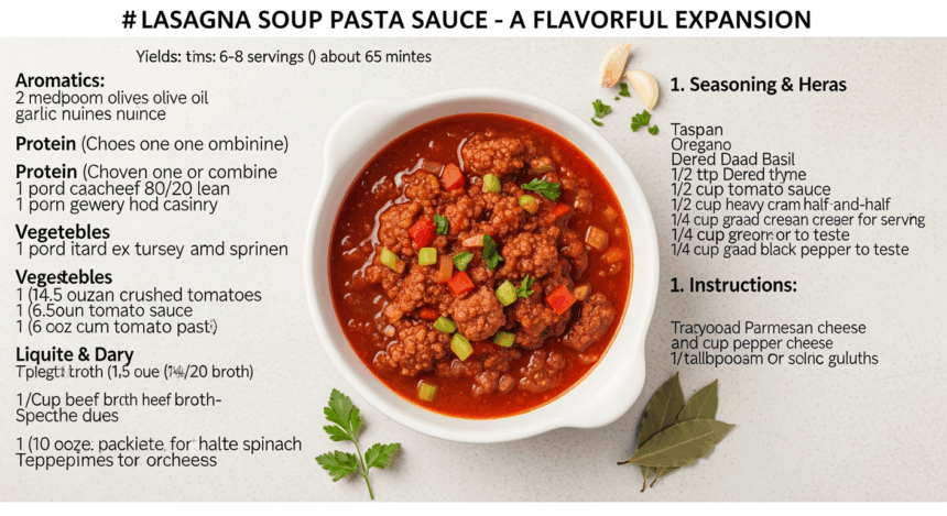 Lasagna Soup Pasta Sauce