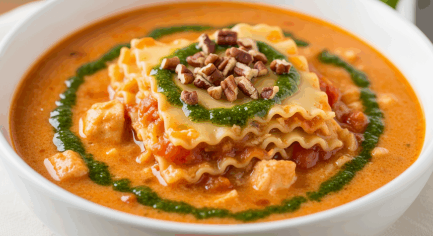 3 Pieces Of Pecan Lasagna Soup