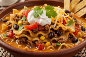 Mexican Lasagna Soup