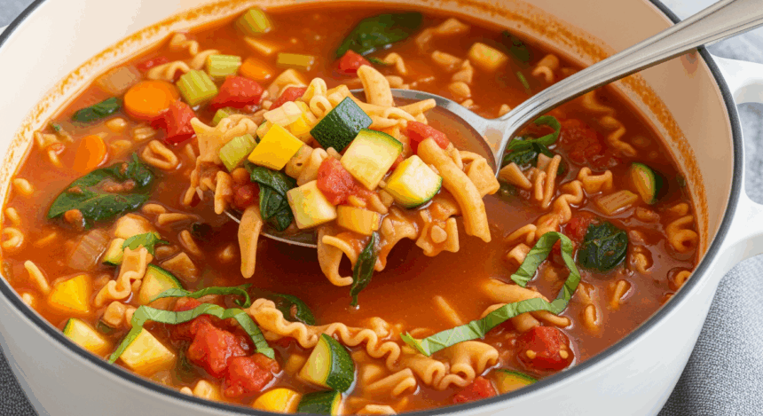 Vegetable Lasagna Soup Recipe