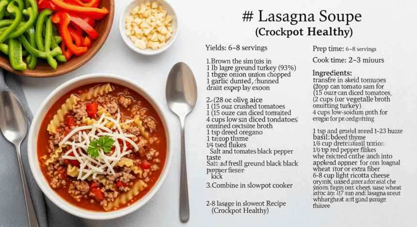 Lasagna Soup Recipe Crockpot Healthy