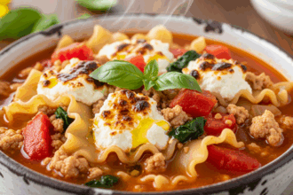 Turkey Lasagna Soup Recipe