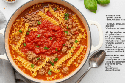 Lasagna Soup With Jar Sauce