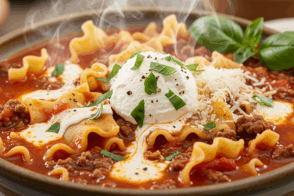 Hamburger Helper Lasagna Soup